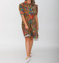 Ivy Jane - Mod Flair Corduroy Dress - brown - clothing - dresses