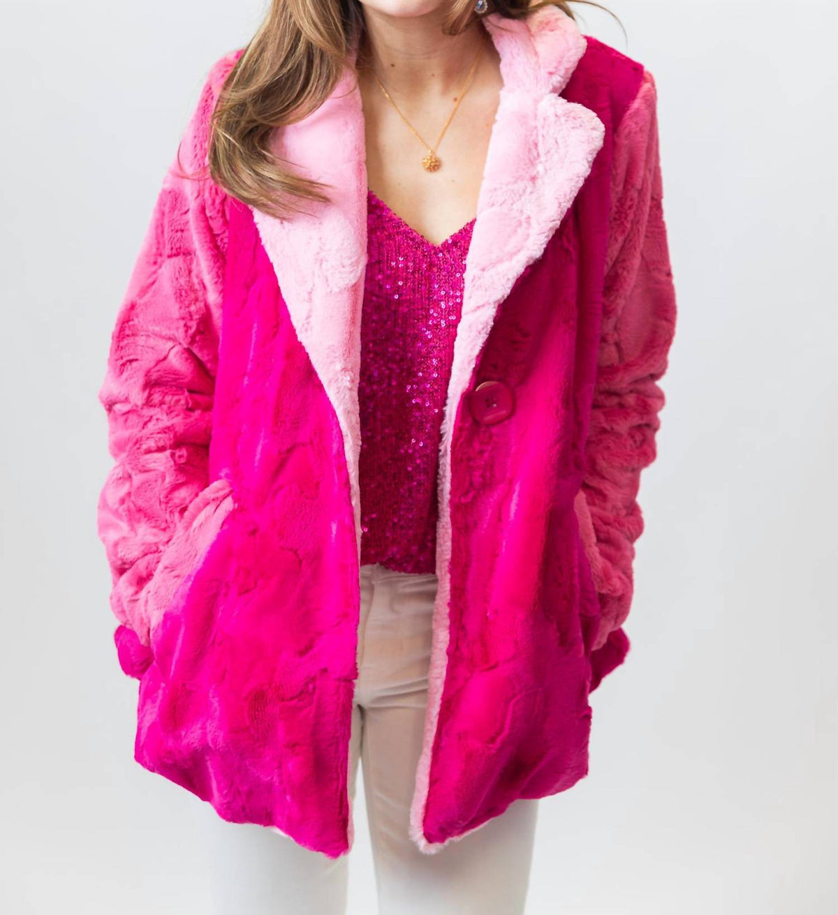 Ivy Jane - Patch Fur Jacket