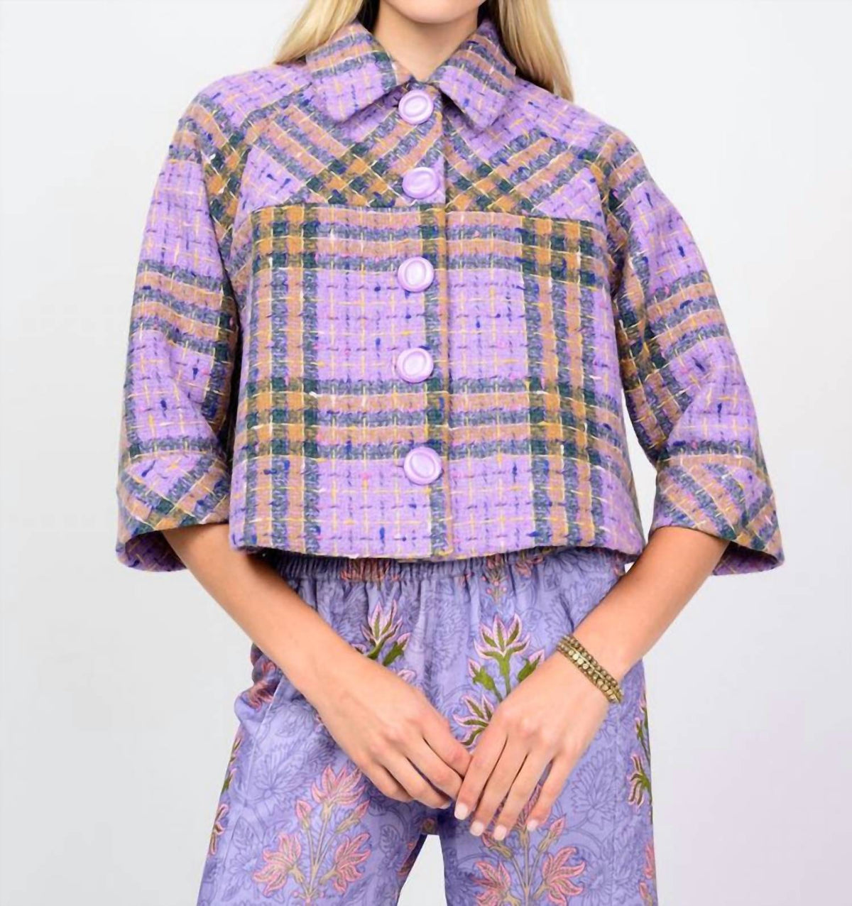 Ivy Jane - Plaid Swing Jacket