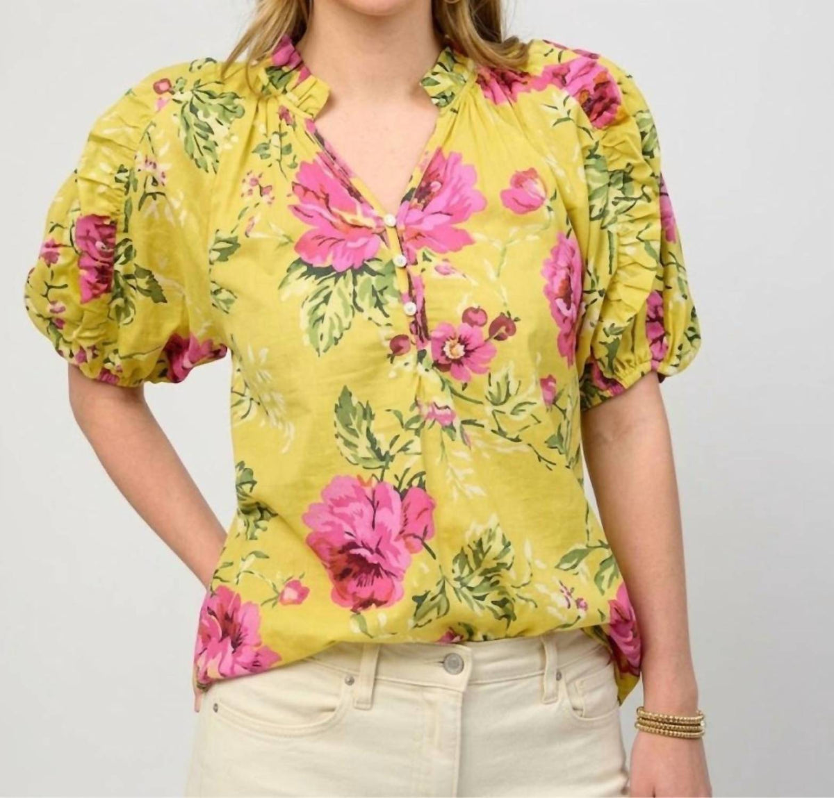 Ivy Jane - Ruffles Roses Top