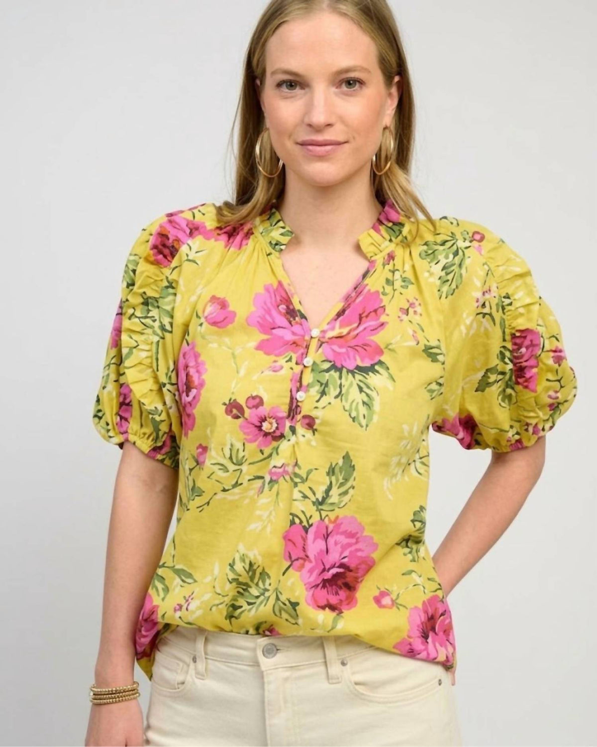 Ivy Jane - Ruffles Roses Top