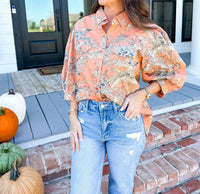 Ivy Jane - Snap Front Shirt - button - down - shirts - clothing - orange