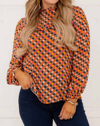 Ivy Jane - Tessa Checkered Ruffle Top