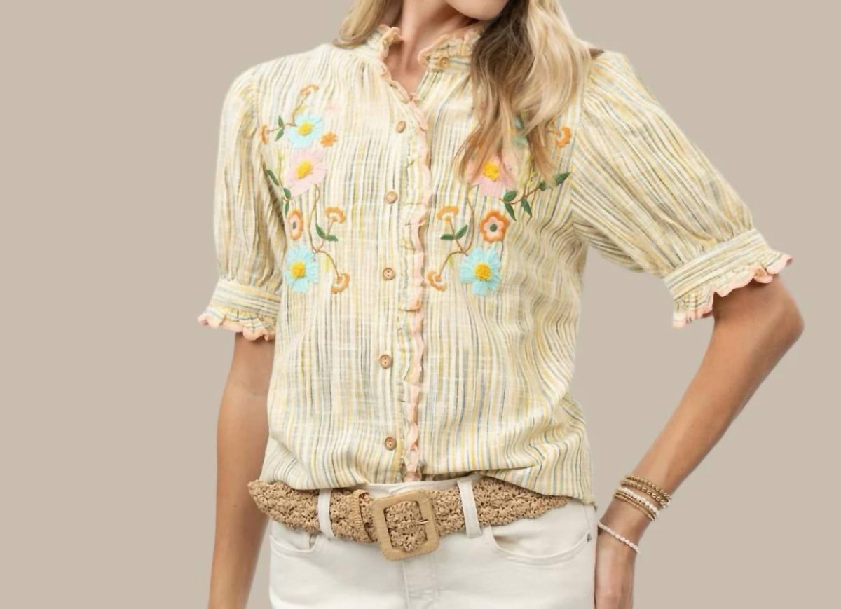 Ivy Jane - The Meadow Mix Button-Down Top