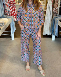 Ivy Jane - Tile Print Barrel Pant