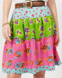 Ivy Jane - Tri Print Tiered Skirt