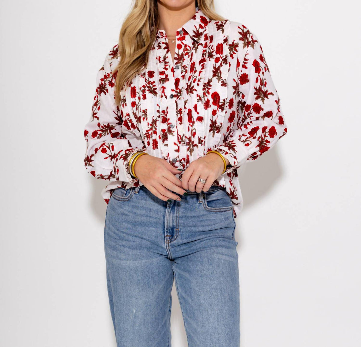 Ivy Jane - Tuxedo Gauze Top
