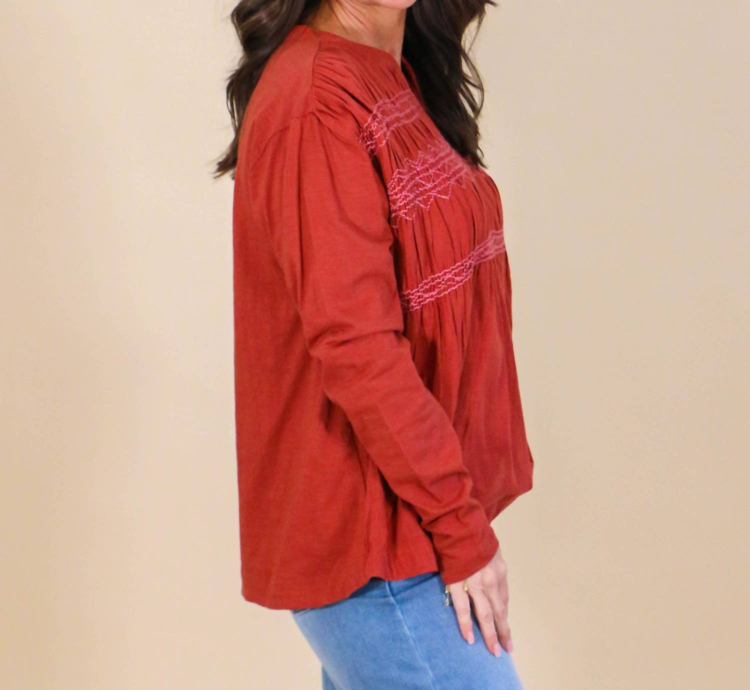Ivy Jane - Wait For Me Top - blouses - brown - clothing