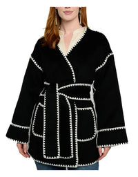Ivy Jane - Whipstitched Wrap Coat