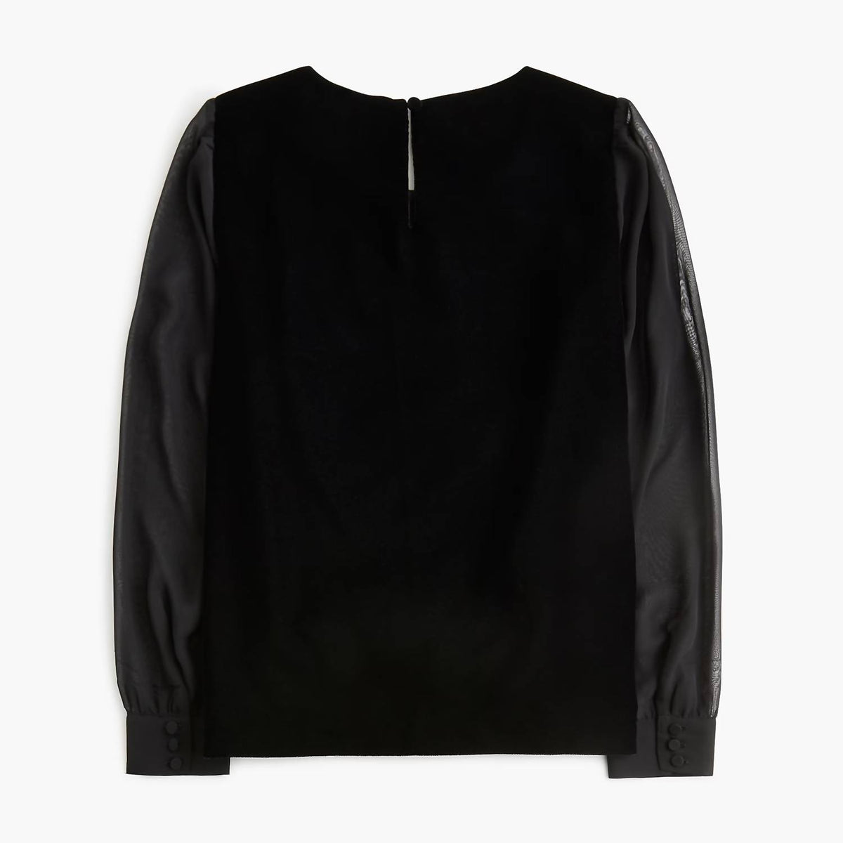 J.Crew - Velvet Puff-sleeve Top