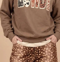 J.Nna - Multi-pattern Graphic Sweatshirt