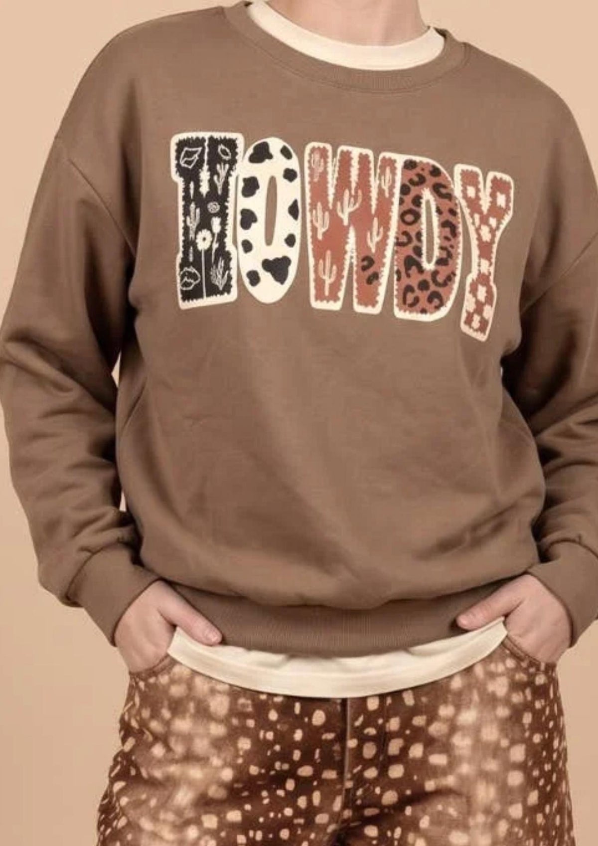 J.Nna - Multi-pattern Graphic Sweatshirt
