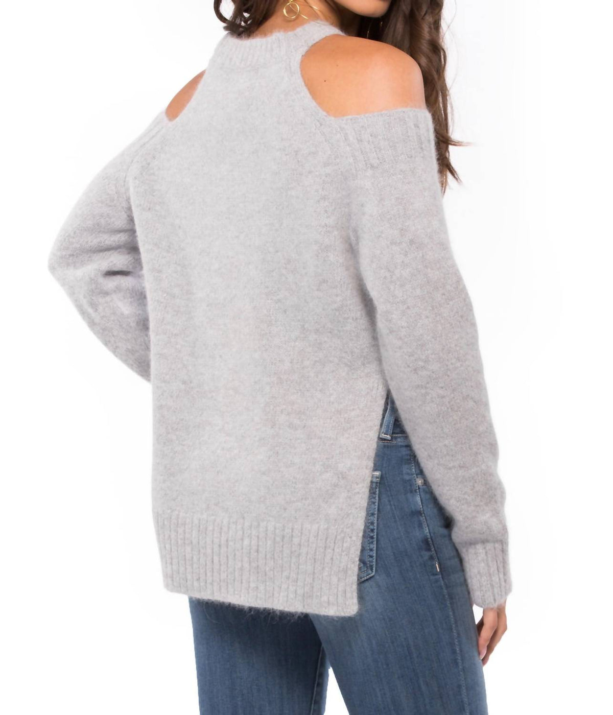 J.O.A. - Cold Shoulder Sweater