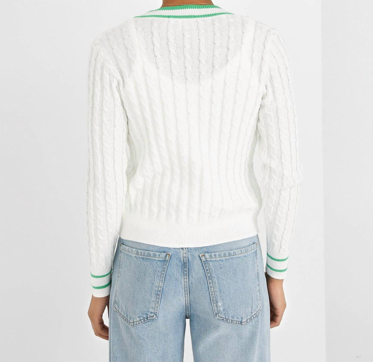 J. Society - Cable Varsity Cardigan