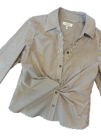 J. Society - Twist Front Stripe Shirt