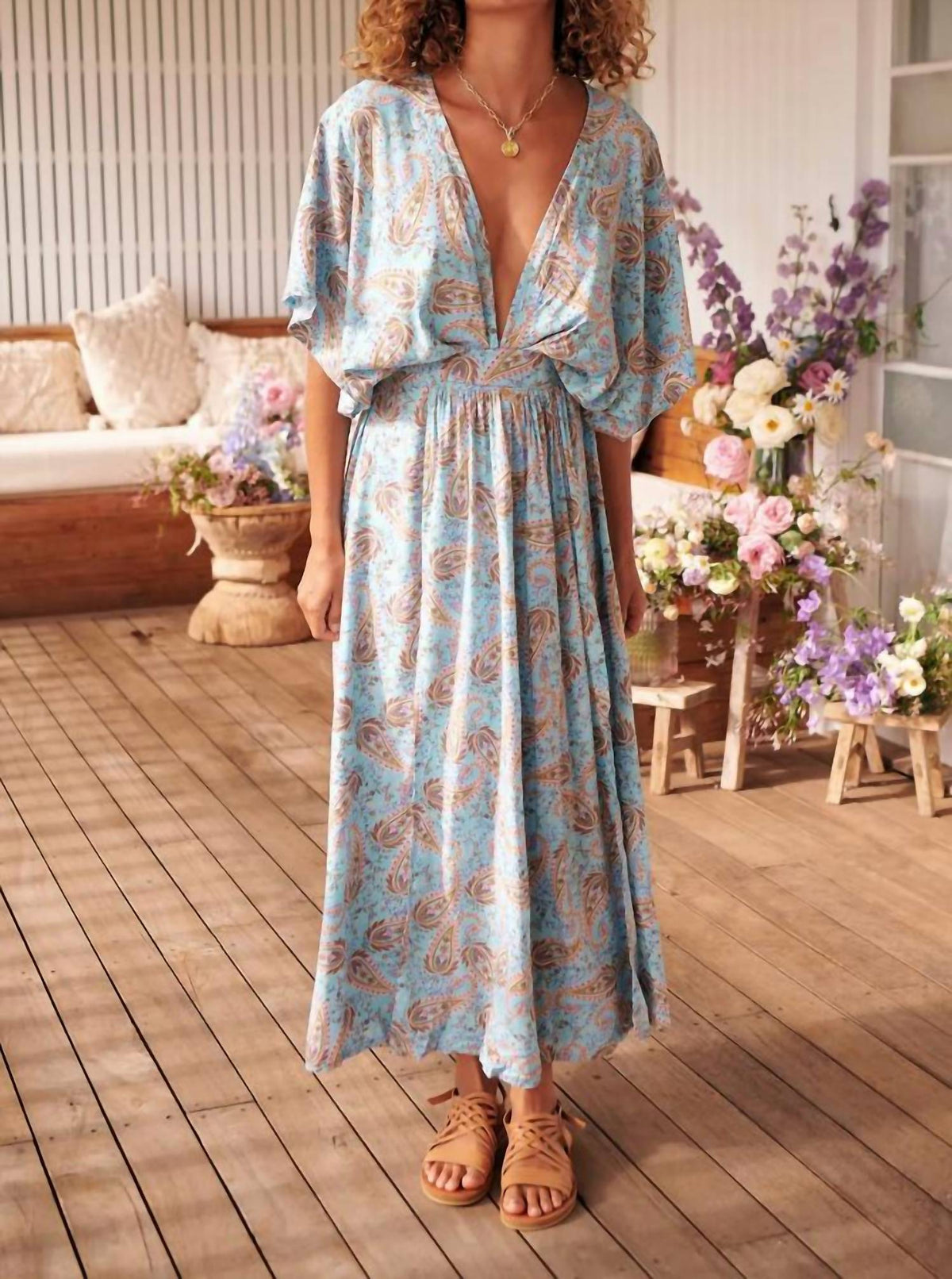 Jaase - Lailah Print Fields Maxi Dress