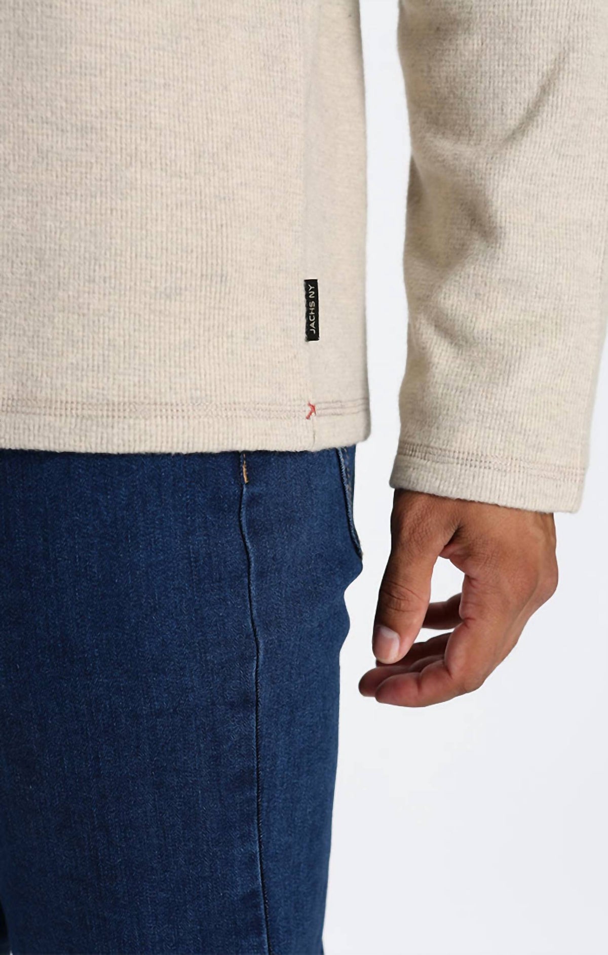Jachs New York - Brushed Waffle Long Sleeve Henley