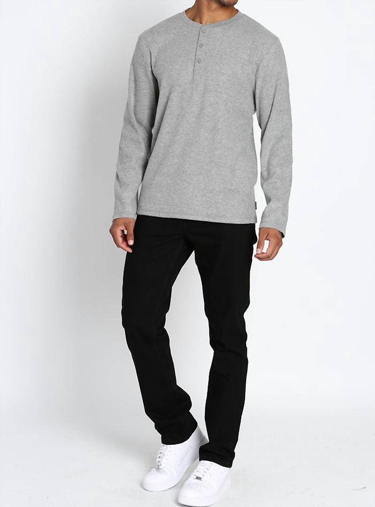 Jachs New York - Brushed Waffle Long Sleeve Henley