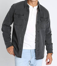 Jachs New York - Stretch Flannel Lined Denim Jacket
