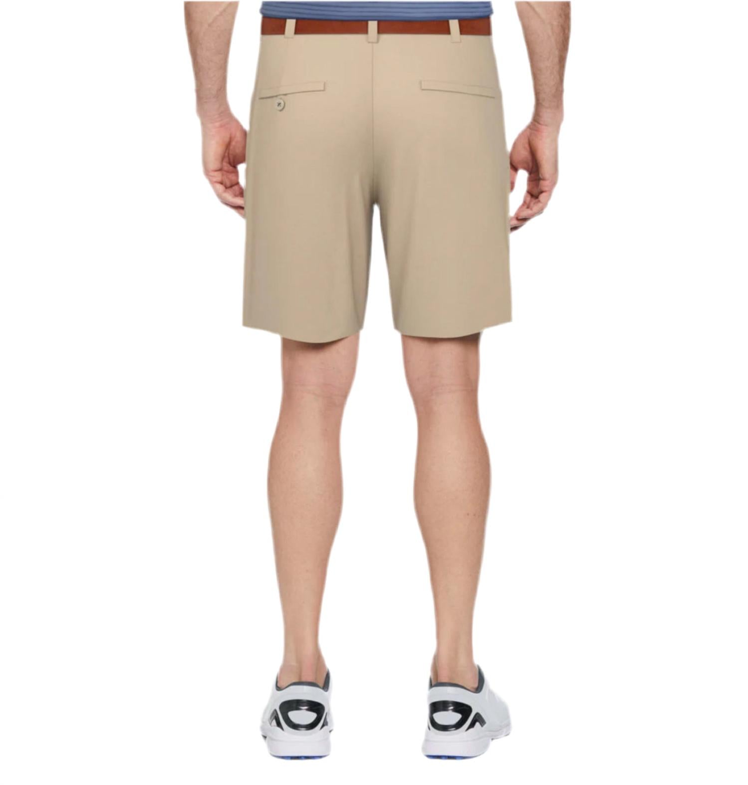 Jack Nicklaus - Men's Active Flex Shorts - beige - clothing - jean - shorts