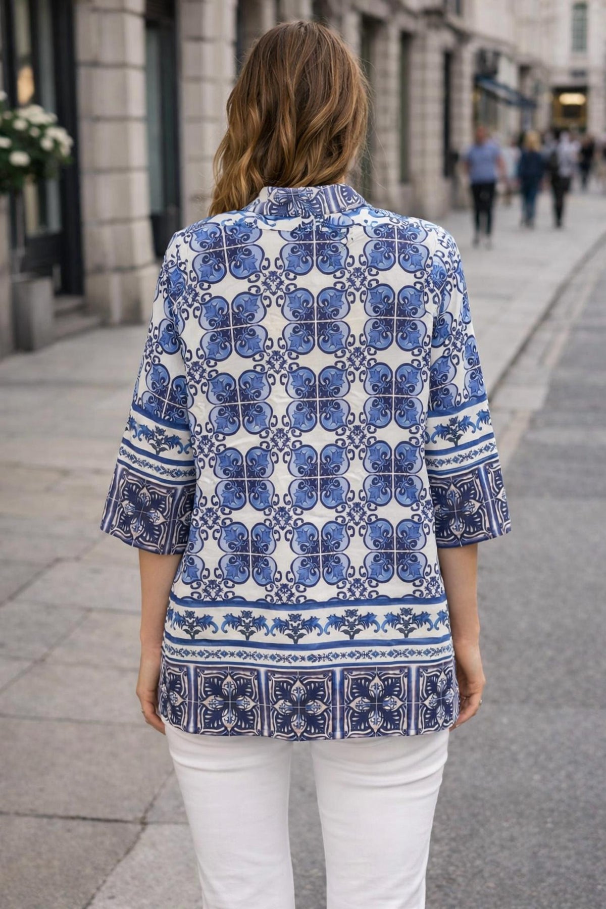 Jade - Print Relaxed top