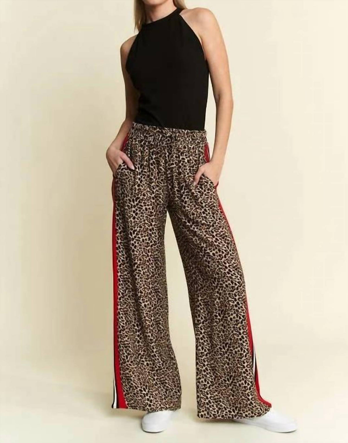 Jade By Jane - Leopard Contrast Trouser