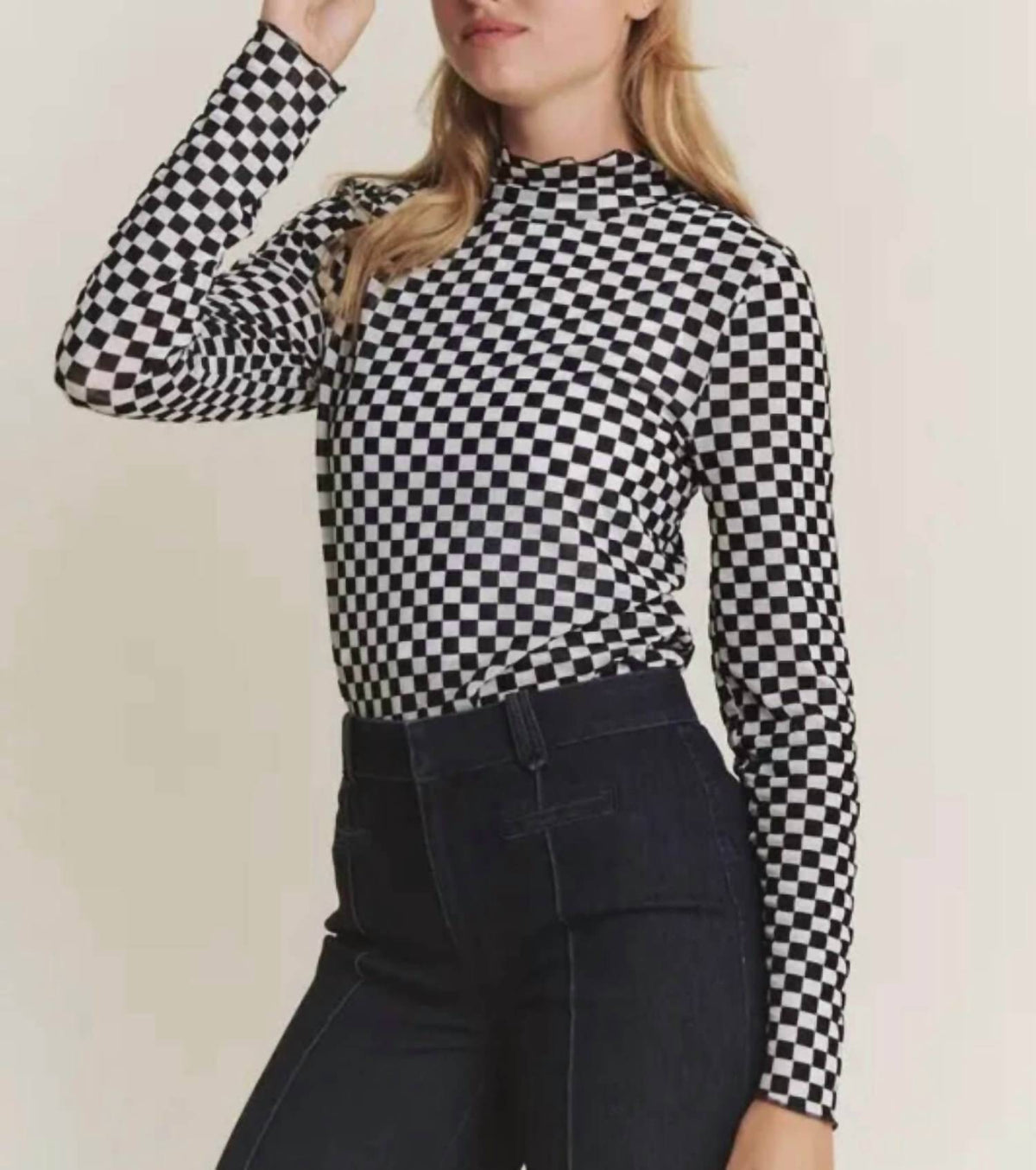Jade By Jane - Lillian Checkered Top