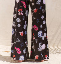 Jade By Jane - Party Collage Satin Pants