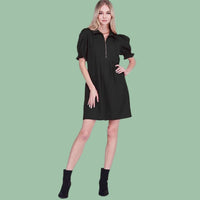 Jade - Chic Zip Up Mini Dress