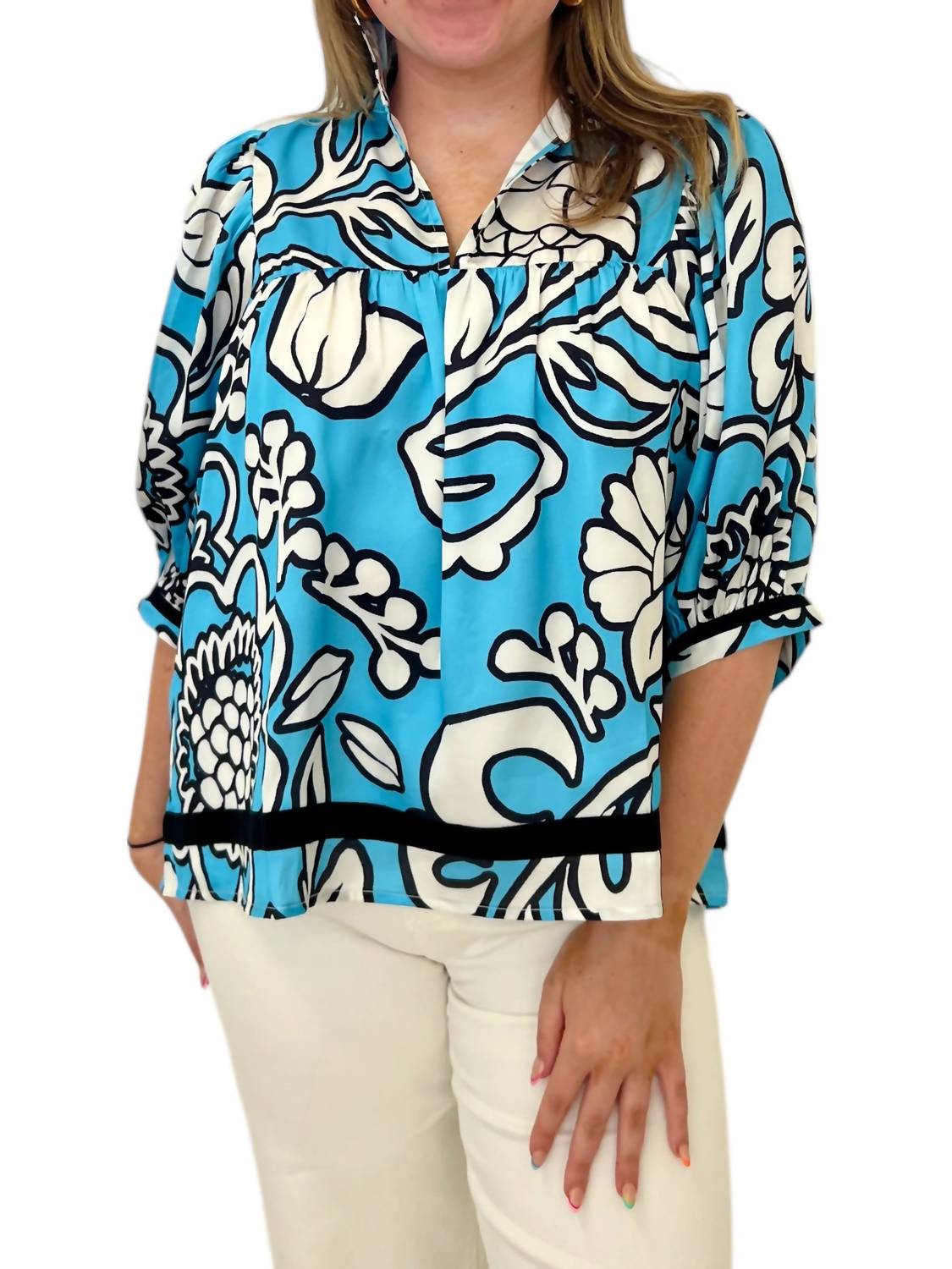 Jade - Eliza Puff Sleeve Top