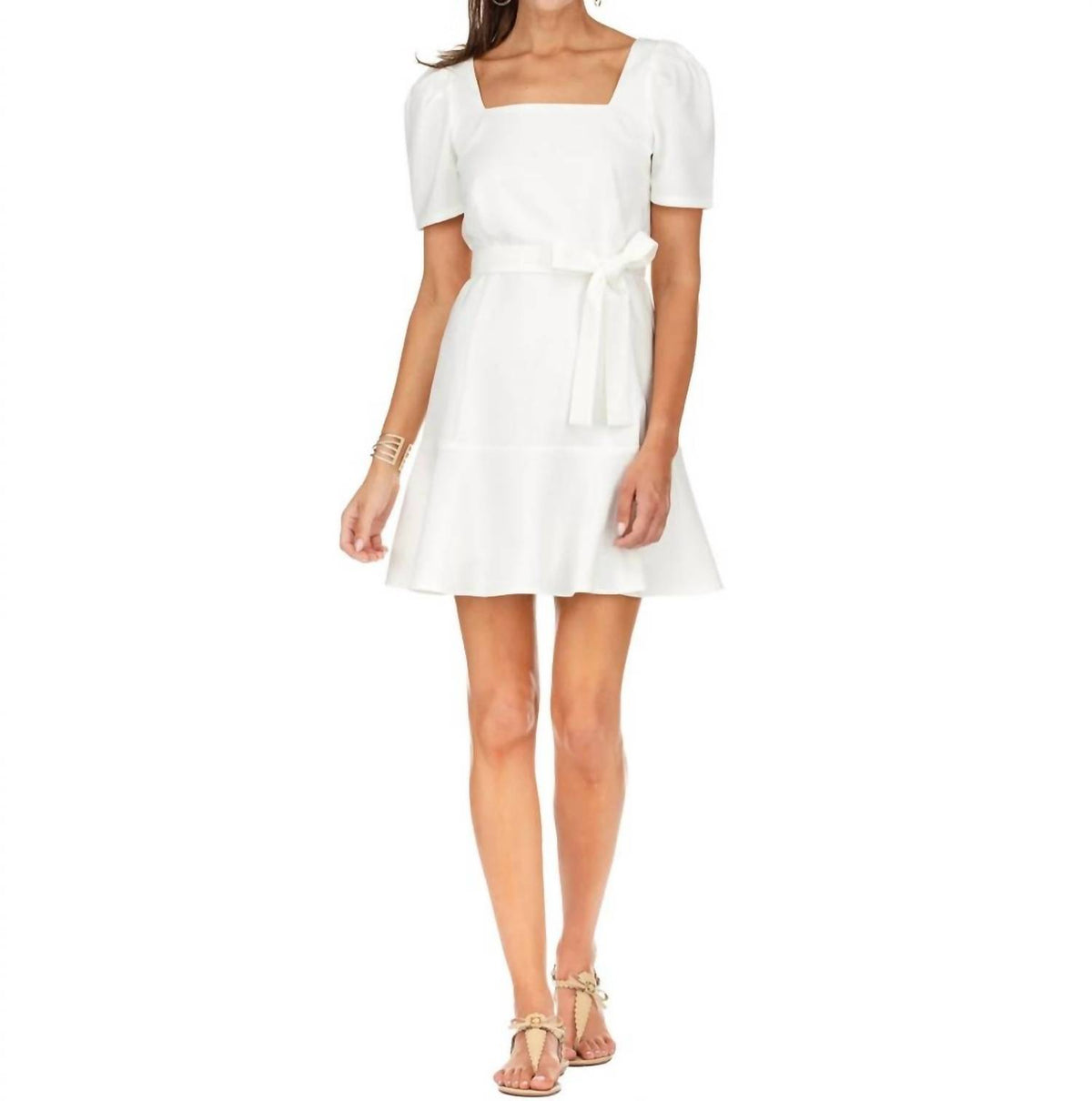 Jade - Flounced Hem Dress
