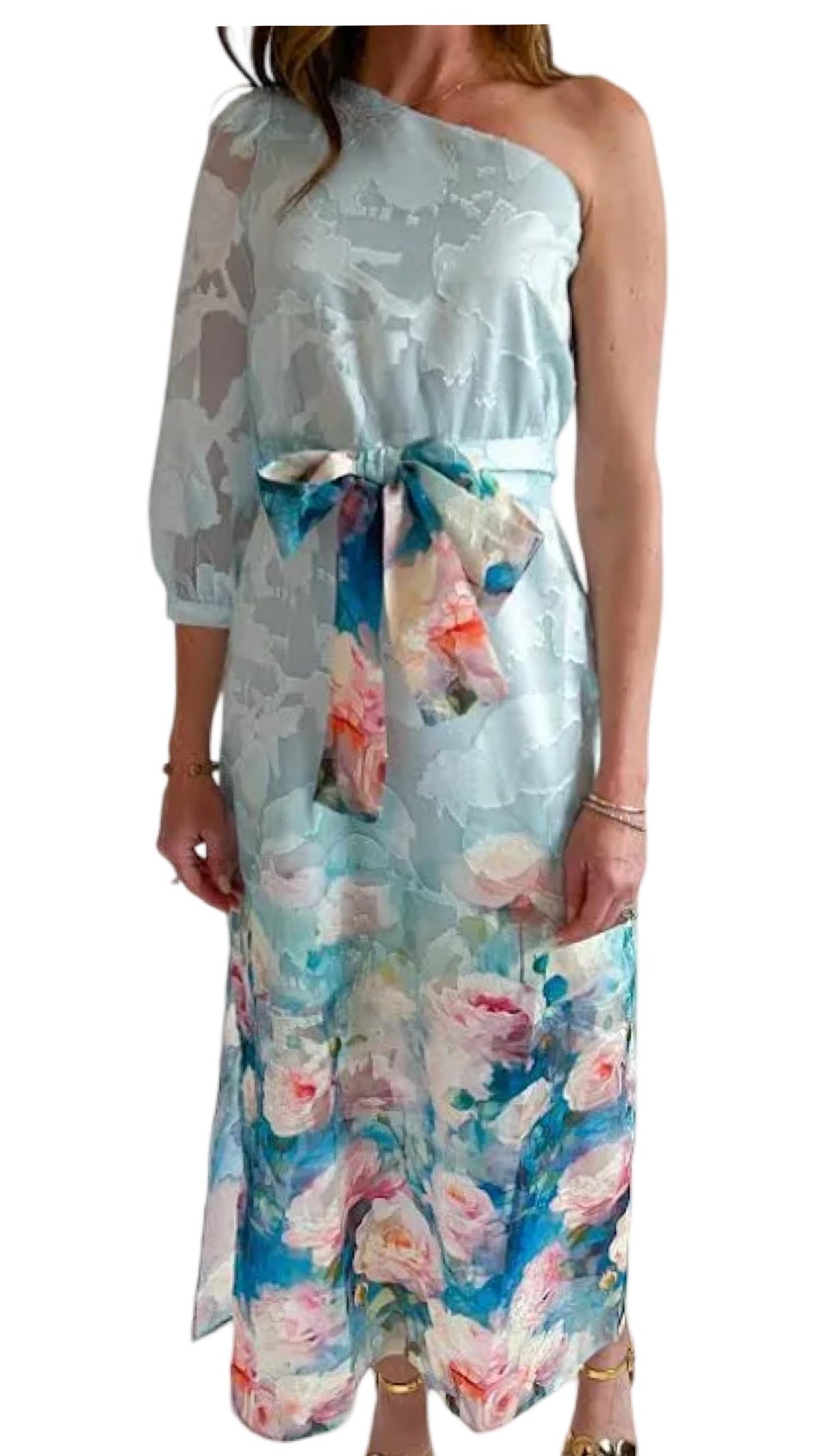 Jade - One Shoulder Column Dress
