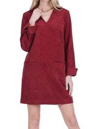 Jade - Split Neck Collar Dress
