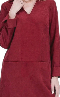 Jade - Split Neck Collar Dress