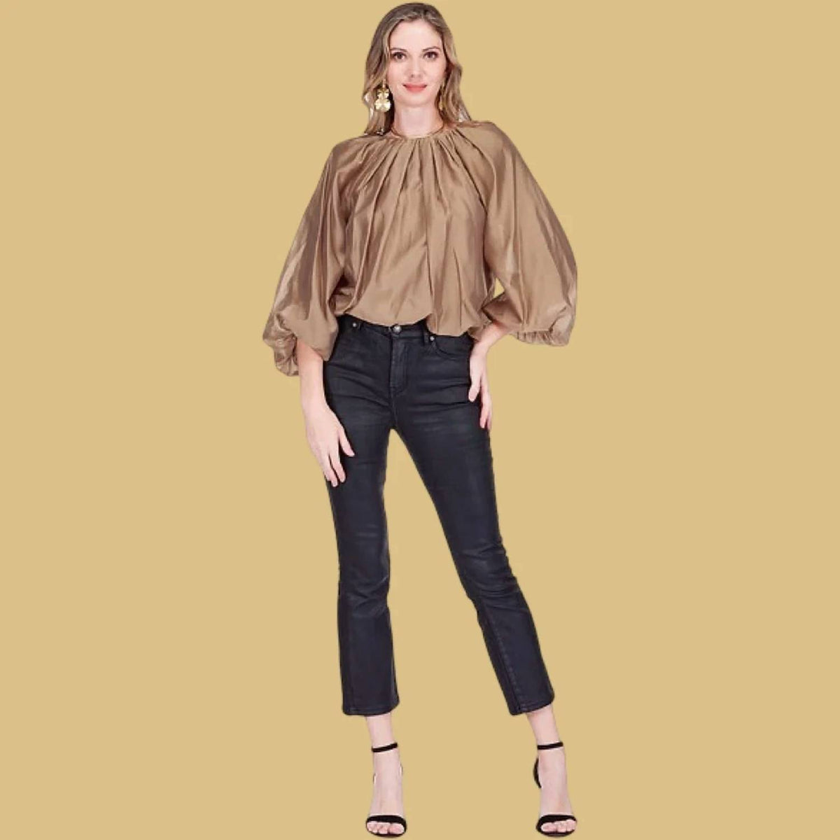 Jade - The Camelia Balloon Top