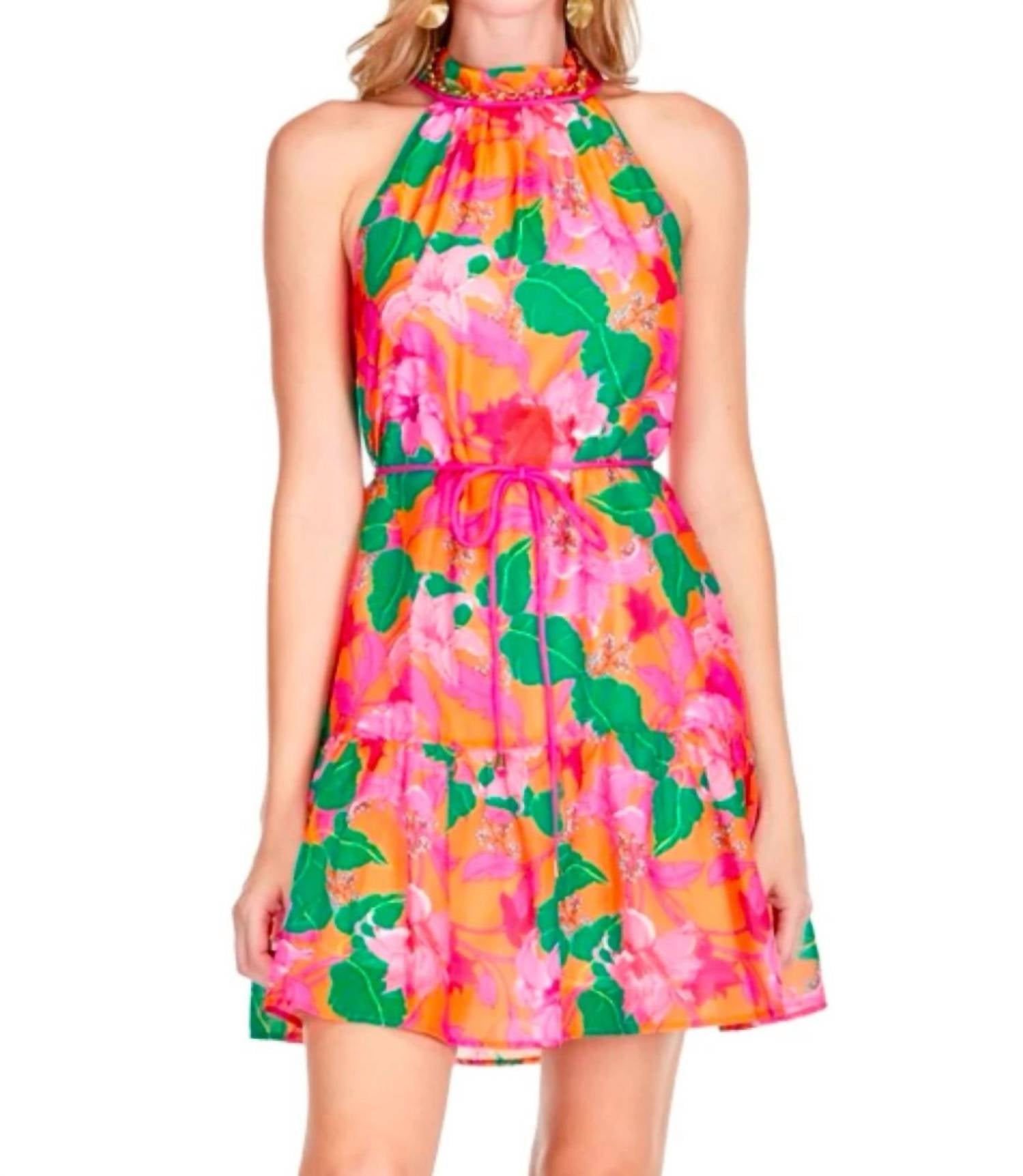 Jade - Trimmed Halter Mini Dress - clothing - collection:vacationdresses(Auto) - dresses