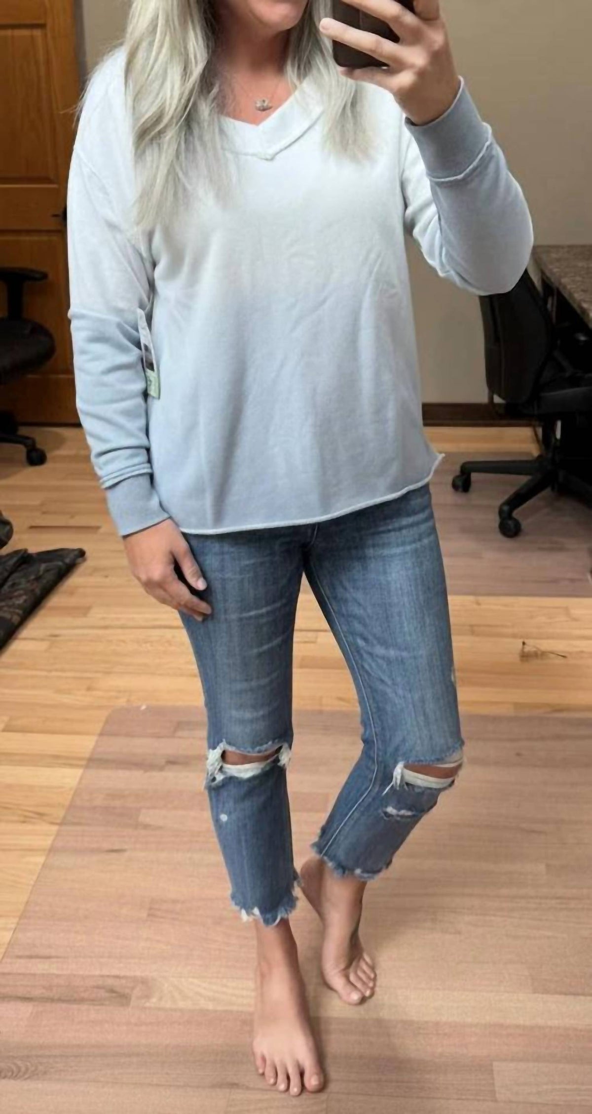 Jadelynn Brooke - French Terry V-neck Pullover