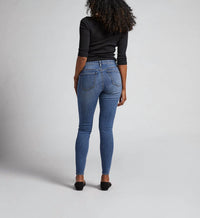 Jag - Cecilia Mid Rise Skinny Jeans - blue - clothing - cotton - blend