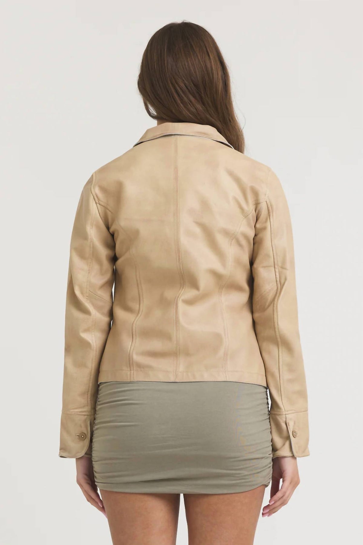 Jakett - Amelia Patina Leather Jacket