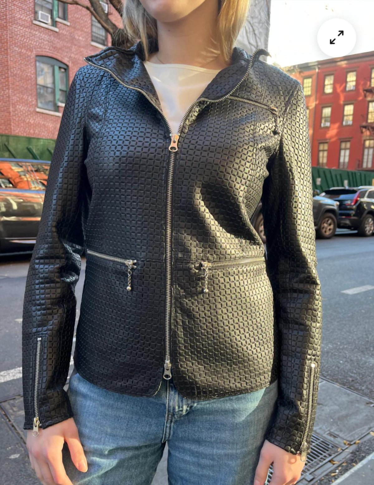 Jakett - Nicole Perf Leather Jacket
