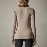 James Perse - Deep V Long Sleeve Rib Top