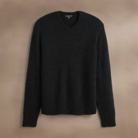 James Perse - Men's Textured Cashmere V-neck Sweater