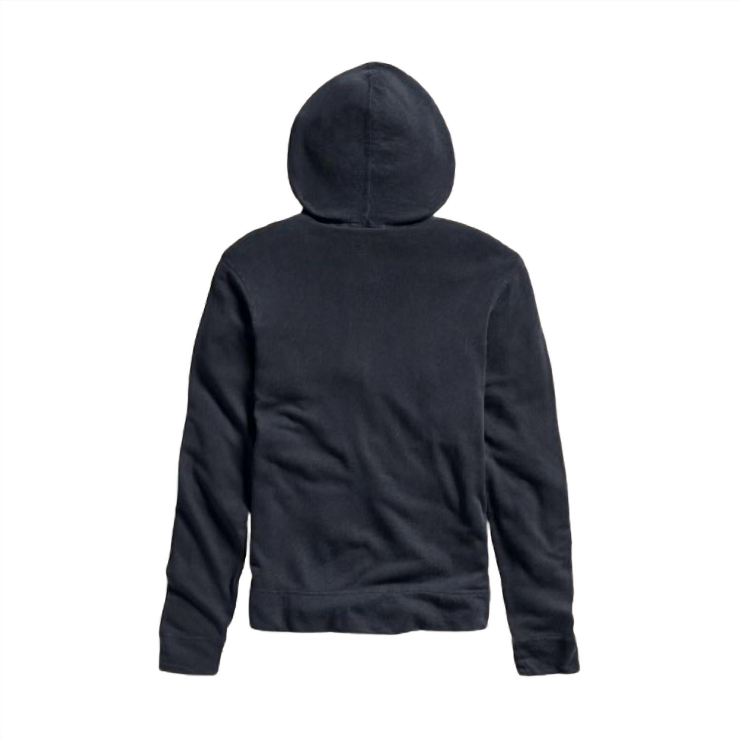 James Perse - Men's Vintage French Terry Zip Hoodie - blue - clothing - cotton