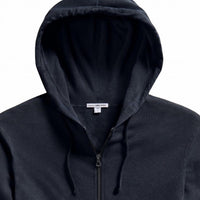 James Perse - Men's Vintage French Terry Zip Hoodie - blue - clothing - cotton
