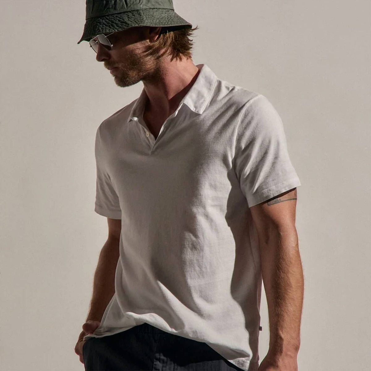 James Perse - Sueded Jersey Polo