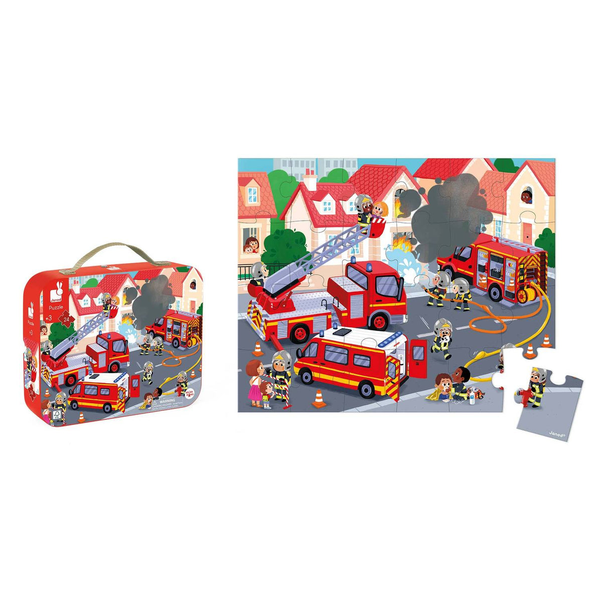 Janod - Fireman Puzzle - 24 Pieces