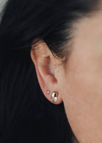 Jaxkelly - Gold Dip Earrings - earrings - jewelry - white