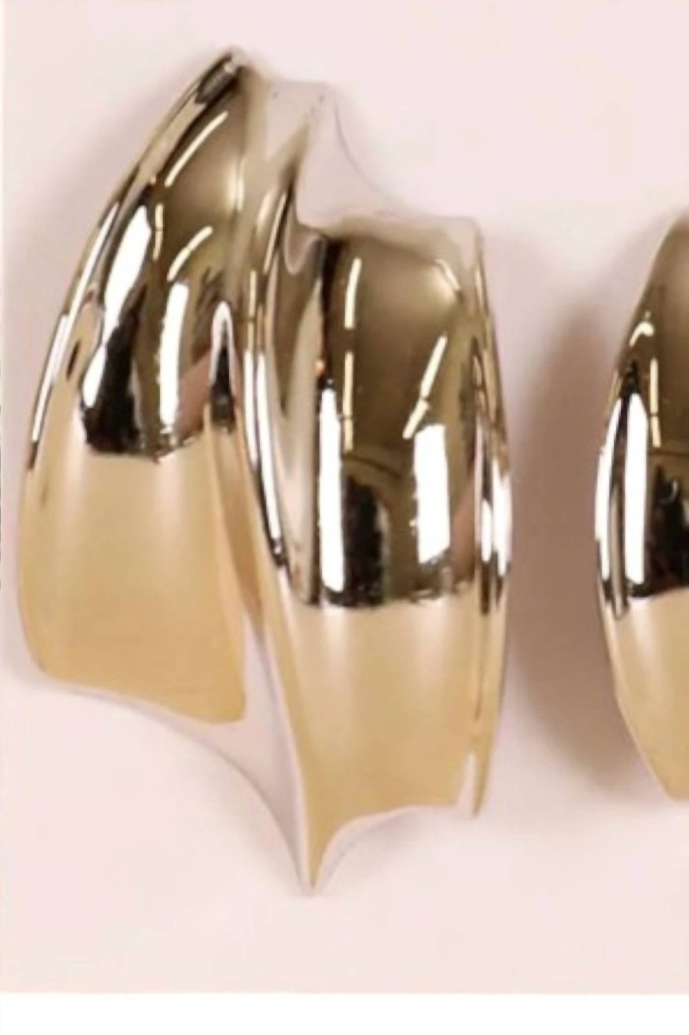 Jaxkelly - Women's Bold Wave Earrings - earrings - jewelry - silver