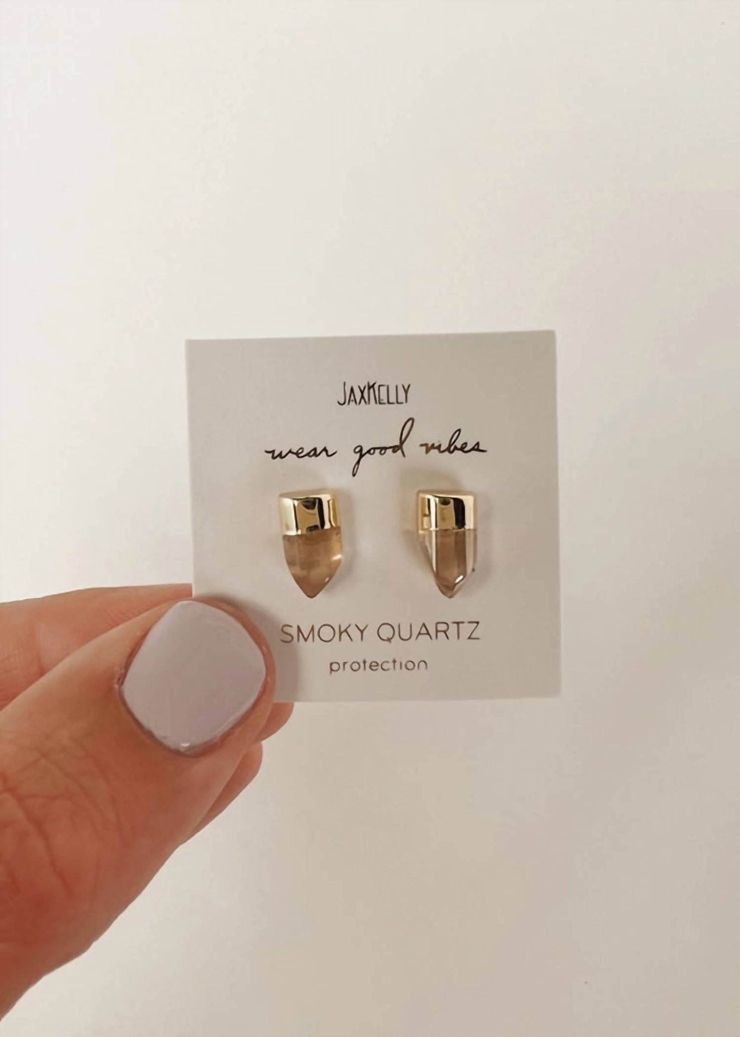 Jaxkelly - Women's Gold Dip Earrings - earrings - jewelry - white
