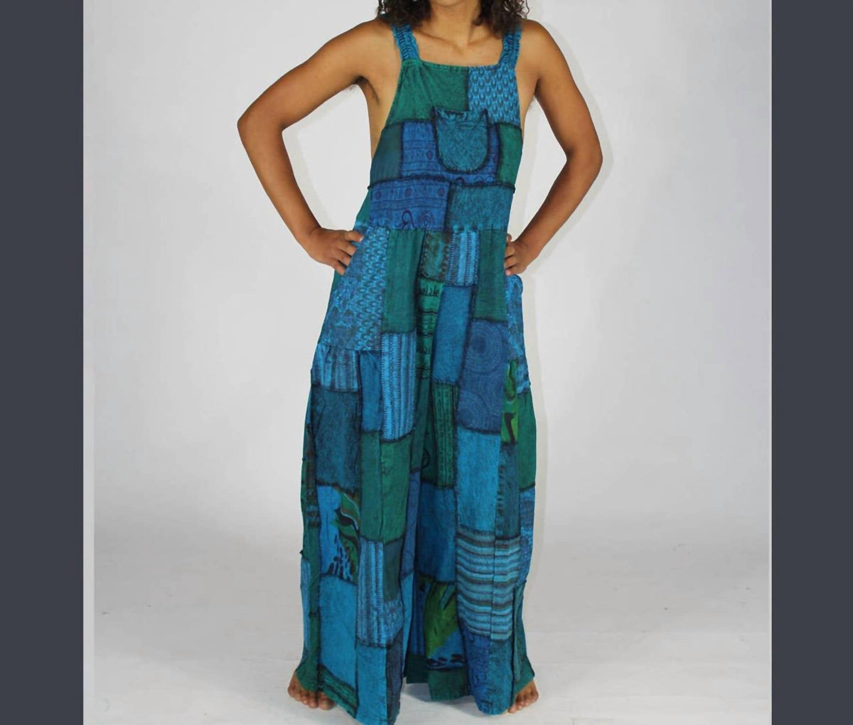 Jayli - Baggy Patchwork Overalls